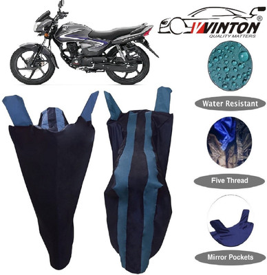 V VINTON Two Wheeler Cover for Honda(CB Shine, Blue)