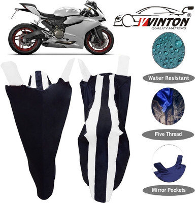V VINTON Two Wheeler Cover for Ducati(899 Panigale, White)