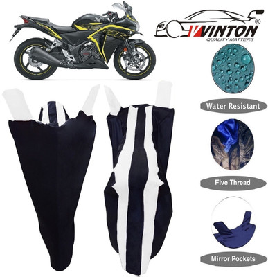 V VINTON Two Wheeler Cover for Honda(CBR 250R, White)