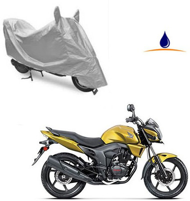 SRENTERPRISES Two Wheeler Cover for Honda(CB Trigger, Silver)