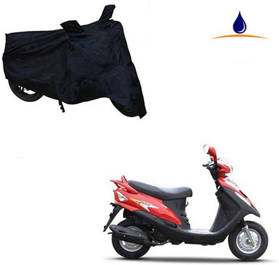 SRENTERPRISES Two Wheeler Cover for Mahindra(Flyte, Black)