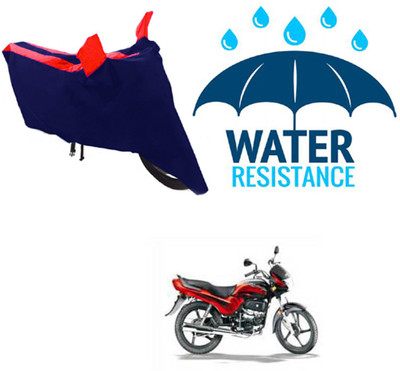 RONISH Waterproof Two Wheeler Cover for Hero(Passion Plus, Blue, Red)