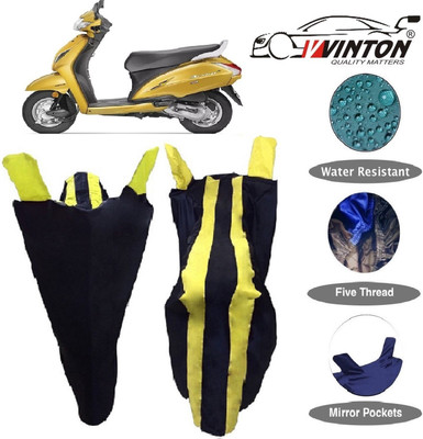 V VINTON Two Wheeler Cover for Honda(Activa 5G, Yellow)