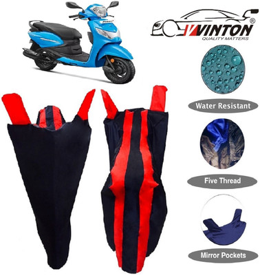 V VINTON Two Wheeler Cover for Hero(Pleasure, Red, Blue)