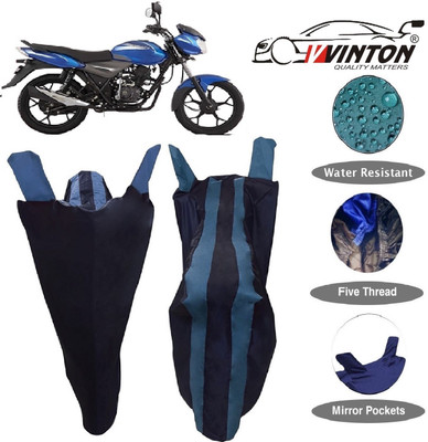 V VINTON Two Wheeler Cover for Bajaj(Discover 110, Blue)