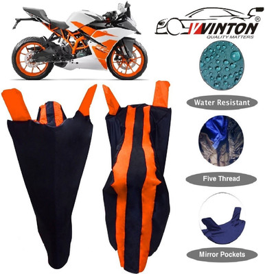 V VINTON Two Wheeler Cover for KTM(RC 200, Orange)