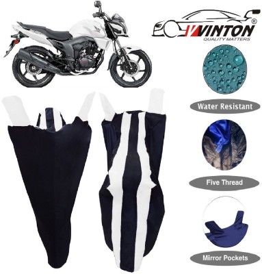 V VINTON Two Wheeler Cover for Honda(CB Trigger, White)