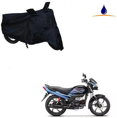 saanvi Two Wheeler Cover for Hero(Passion Plus, Black)