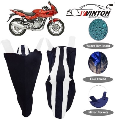 V VINTON Two Wheeler Cover for Bajaj(Pulsar 220 DTS-i, White)