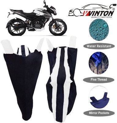 V VINTON Two Wheeler Cover for Bajaj(Pulsar 200 NS DTS-i, White)