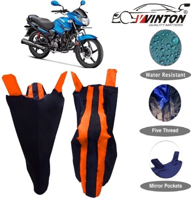 V VINTON Two Wheeler Cover for Hero(Glamour FI, Blue, Orange)