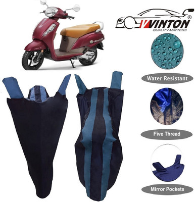V VINTON Two Wheeler Cover for Suzuki(Access, Blue)