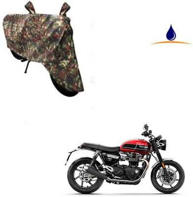 SRENTERPRISES Two Wheeler Cover for Triumph(Twin, Multicolor)
