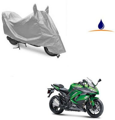 SRENTERPRISES Two Wheeler Cover for Kawasaki(Ninja 1000, Silver)
