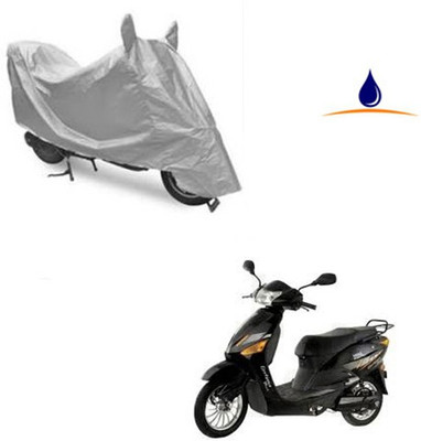 SRENTERPRISES Two Wheeler Cover for Hero(Electric Zippy, Silver)