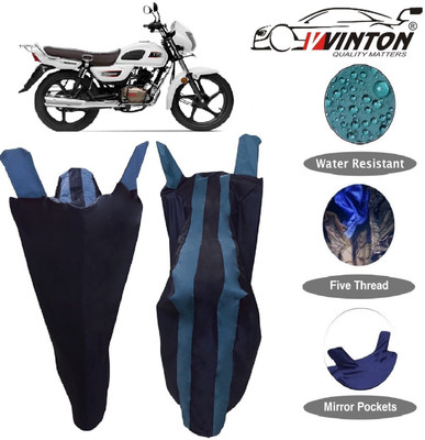 V VINTON Two Wheeler Cover for TVS(Radeon, Blue)