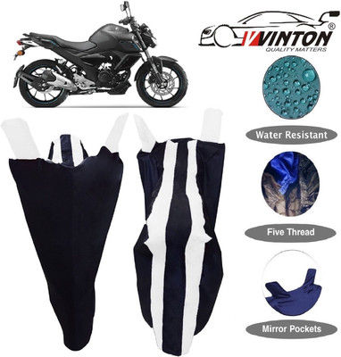 V VINTON Two Wheeler Cover for Yamaha(FZ-S FI, White)
