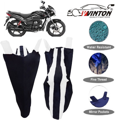 V VINTON Two Wheeler Cover for Hero(Passion, White)