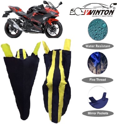 V VINTON Two Wheeler Cover for Kawasaki(Ninja 250, Yellow)