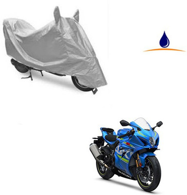 Pecko Two Wheeler Cover for Suzuki(GSX, Silver)