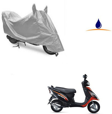 SRENTERPRISES Two Wheeler Cover for TVS(Streek, Silver)