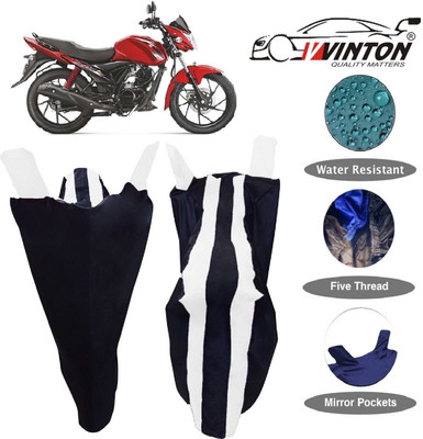 V VINTON Two Wheeler Cover for Suzuki(Sling Shot, White)
