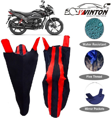 V VINTON Two Wheeler Cover for Hero(Passion Xpro, Red, Blue)