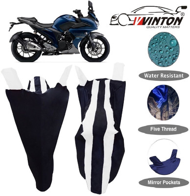 V VINTON Two Wheeler Cover for Yamaha(Fazer, White)