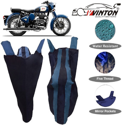 V VINTON Two Wheeler Cover for Royal Enfield(Classic 350, Blue)