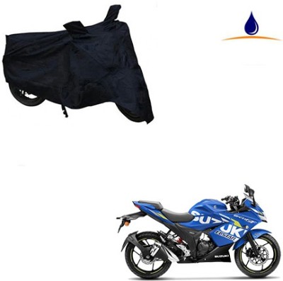 MMSSTAR Waterproof Two Wheeler Cover for Suzuki(Gixxer SF, Black)