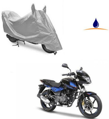Pecko Two Wheeler Cover for Bajaj(Pulsar 150 DTS-i, Silver)