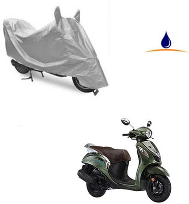 RPSENTTERPR Waterproof Two Wheeler Cover for Yamaha(Fascino, Silver)