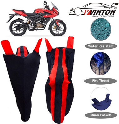 V VINTON Two Wheeler Cover for Bajaj(Pulsar AS 150, Multicolor)