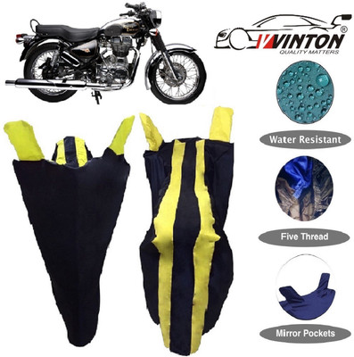 V VINTON Two Wheeler Cover for Royal Enfield(Electra Delux, Yellow)