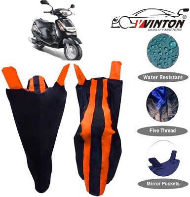 V VINTON Two Wheeler Cover for Mahindra(Duro DZ, Orange)