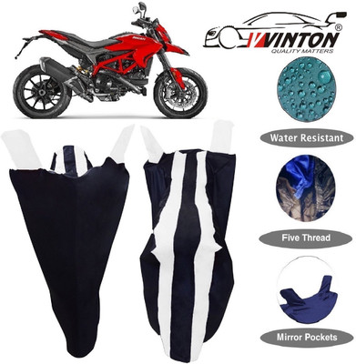 V VINTON Two Wheeler Cover for Ducati(Hyperstrada, White)
