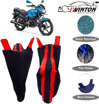 V VINTON Two Wheeler Cover for Hero(Glamour FI, Red)