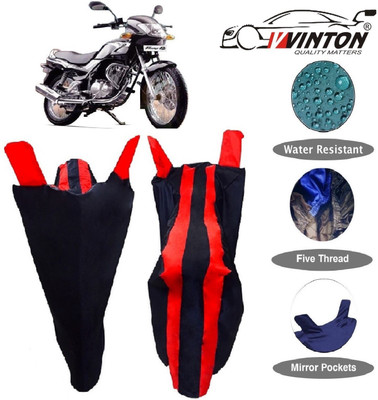 V VINTON Two Wheeler Cover for Suzuki(Fiero F2, Red)