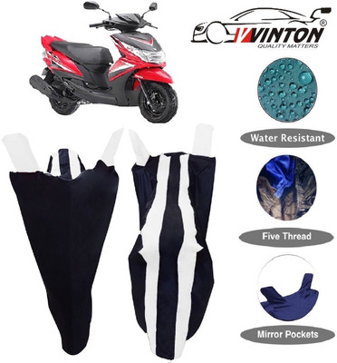 V VINTON Two Wheeler Cover for Yamaha(Ray Z, White)
