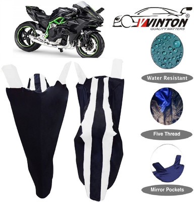 V VINTON Two Wheeler Cover for Kawasaki(Ninja, White)