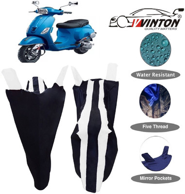 V VINTON Two Wheeler Cover for Piaggio(Vespa SXL, White)