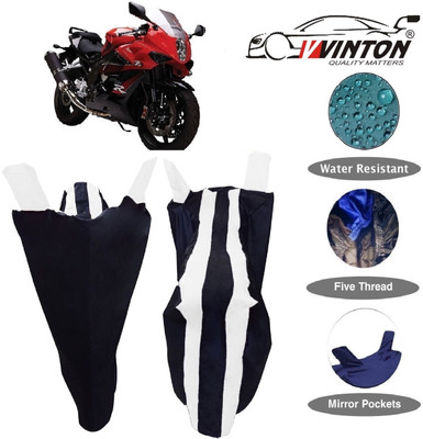 V VINTON Two Wheeler Cover for Hyosung(GT650R, White)