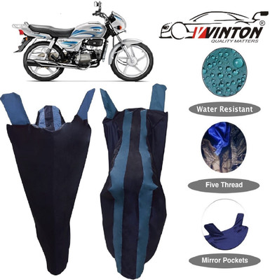 V VINTON Two Wheeler Cover for Hero(Splendor Plus, Blue)