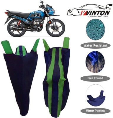 V VINTON Two Wheeler Cover for Hero(Passion Pro TR, Blue, Green)