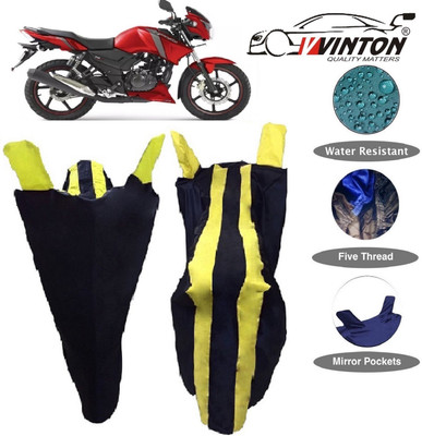 V VINTON Two Wheeler Cover for TVS(Apache RTR 160, Yellow)