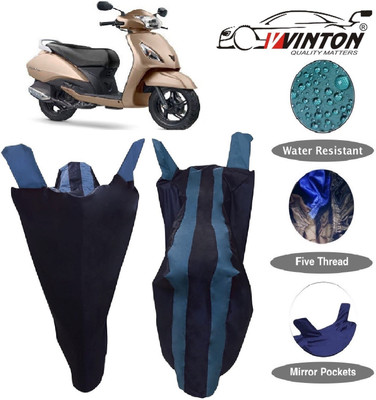 V VINTON Two Wheeler Cover for TVS(Jupiter, Blue)