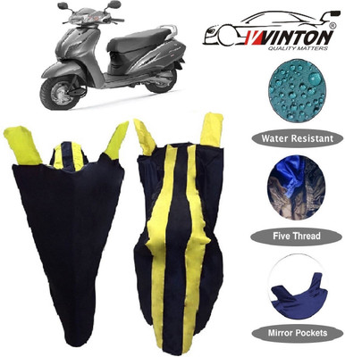 V VINTON Two Wheeler Cover for Honda(Activa 3G, Yellow)