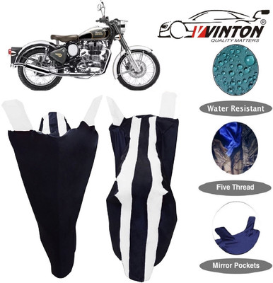 V VINTON Two Wheeler Cover for Royal Enfield(Classic Chrome, Multicolor)