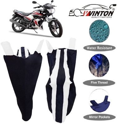 V VINTON Two Wheeler Cover for Yamaha(SS 125, White)