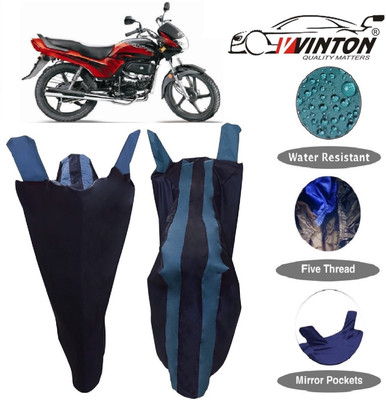 V VINTON Two Wheeler Cover for Hero(Passion Plus, Blue)